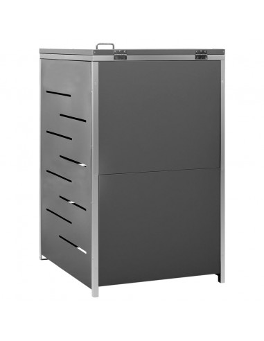 Copribidone per Spazzatura Singolo 69x77,5x112,5cm Acciaio Inox