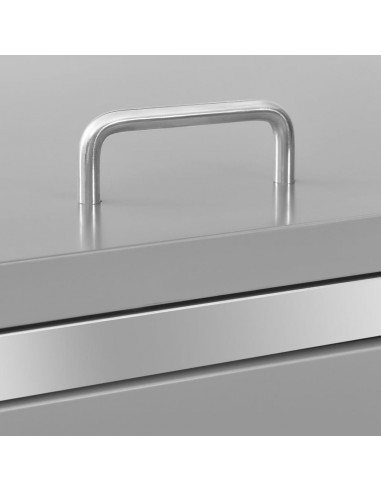 Copribidone per Spazzatura Singolo 69x77,5x112,5cm Acciaio Inox