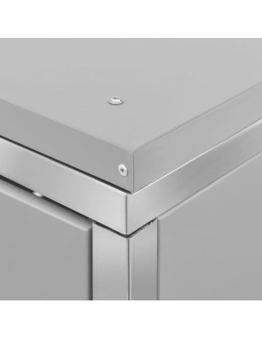 Copribidone per Spazzatura Singolo 69x77,5x112,5cm Acciaio Inox