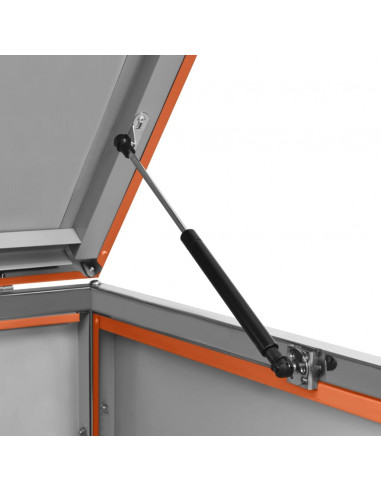 Copribidone per Spazzatura Singolo 69x77,5x112,5cm Acciaio Inox