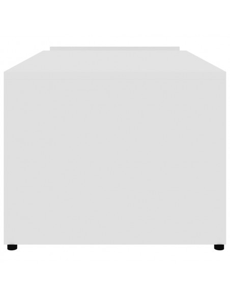 Tavolino da Salotto Bianco 90x45x35 cm in Legno Multistrato