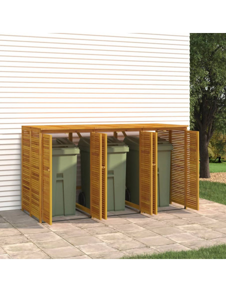 Copribidone Triplo 210x89x117 cm in Legno Massello di Acacia