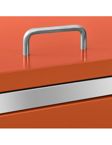 Copri Bidoni Pattume Quadruplo 276,5x77,5x112,5 cm Acciaio Inox