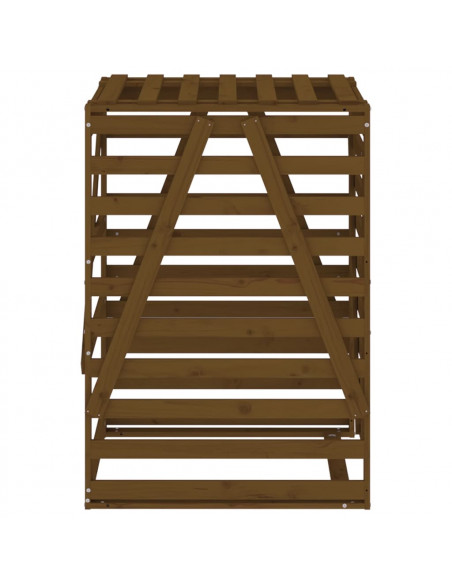 Copribidone Miele 84x90x128,5 cm in Legno Massello di Pino