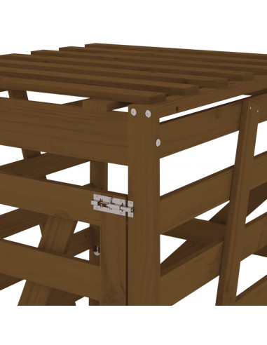 Copribidone Miele 84x90x128,5 cm in Legno Massello di Pino