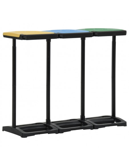Supporti Sacchi Rifiuti con Coperchio 240-330 L Multicolori PP