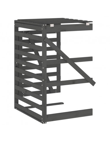 Estensione Copribidone Grigio in Legno Massello di Pino