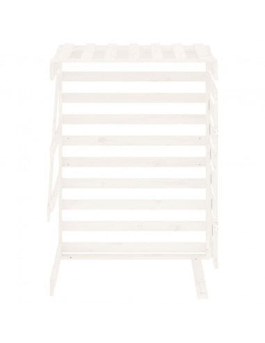 Estensione Copribidone Bianco in Legno Massello di Pino