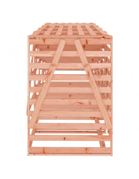 Copribidone Quadruplo in Legno Massello di Douglas