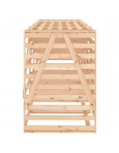 Copribidone Quadruplo in Legno Massello di Pino 2