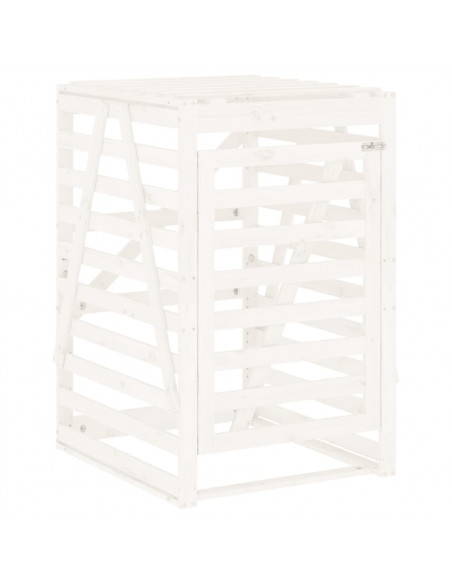 Copribidone Doppio Bianco in Legno Massello di Pino