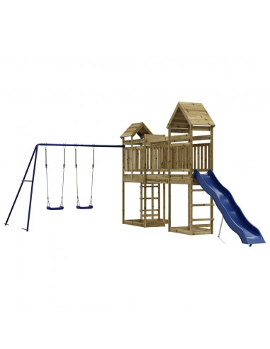 Set da Gioco da Esterno in Legno di Pino Impregnato