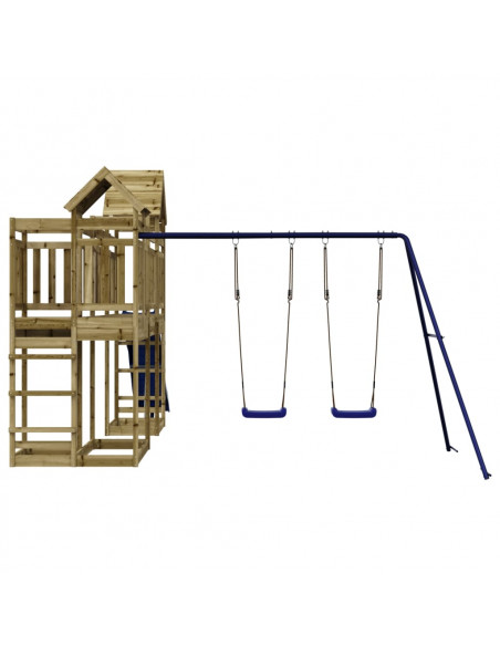 Set da Gioco da Esterno in Legno di Pino Impregnato