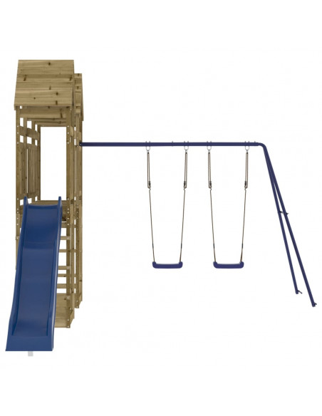 Set da Gioco da Esterno in Legno di Pino Impregnato