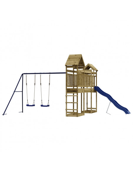 Set da Gioco da Esterno in Legno di Pino Impregnato
