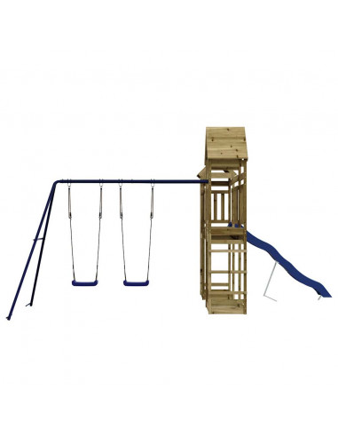 Set da Gioco da Esterno in Legno di Pino Impregnato