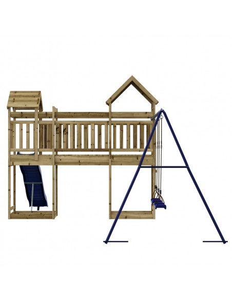 Set da Gioco da Esterno in Legno di Pino Impregnato