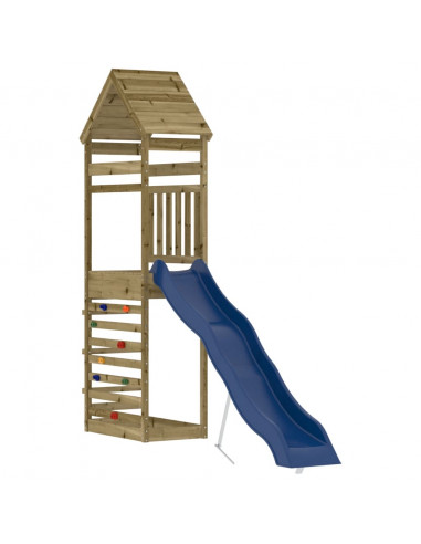 Set da Gioco da Esterno in Legno di Pino Impregnato