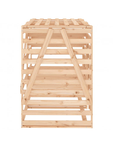 Copribidone Doppio in Legno Massello di Pino