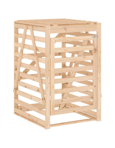 Copribidone Doppio in Legno Massello di Pino
