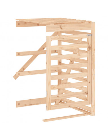 Copribidone Doppio in Legno Massello di Pino