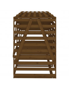 Copribidone Triplo Miele in Legno Massello di Pino 2