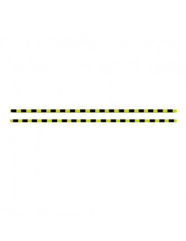 Protezioni Angoli 2pz Giallo e Nero 6x2x101,5 cm in PU