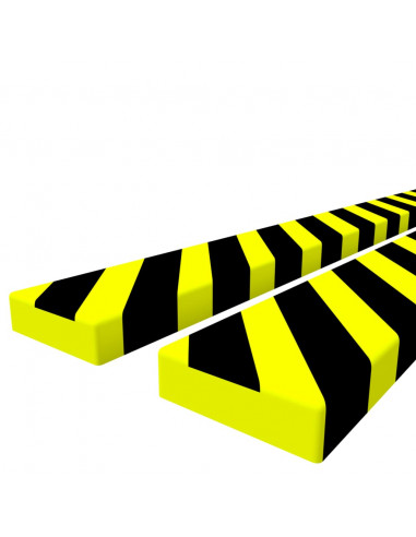 Protezioni Angoli 2pz Giallo e Nero 6x2x101,5 cm in PU