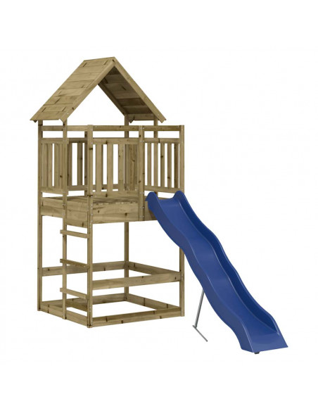 Set da Gioco da Esterno in Legno di Pino Impregnato
