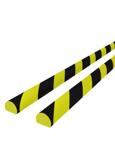 Protezioni Angoli 2pz Giallo e Nero 4x3x100 cm in PU