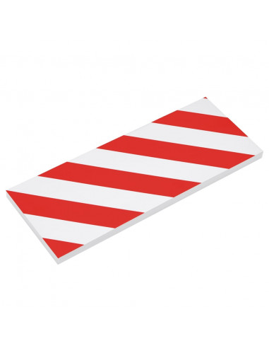 Protezioni da Parete 6 pz rosso e bianco 50x20x2 cm Schiuma EVA