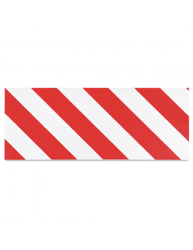 Protezioni da Parete 6 pz rosso e bianco 50x20x2 cm Schiuma EVA