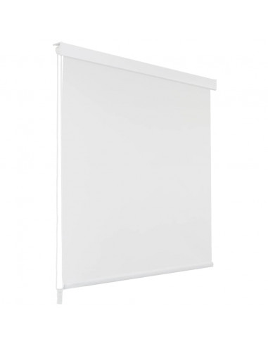 Tenda a Rullo per Doccia 100x240 cm Bianco