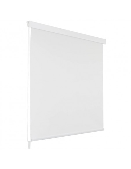 Tenda a Rullo per Doccia 100x240 cm Bianco