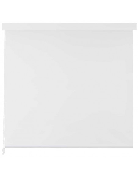 Tenda a Rullo per Doccia 100x240 cm Bianco