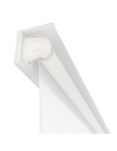 Tenda a Rullo per Doccia 120x240 cm Bianco