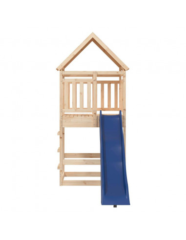 Set da Gioco da Esterno in Legno Massello di Pino