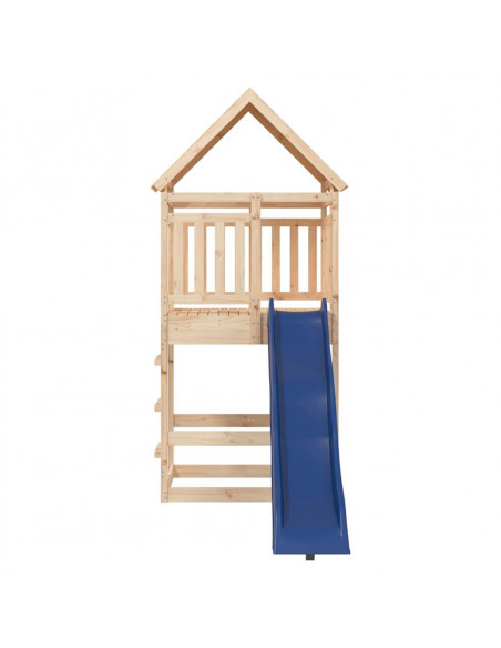Set da Gioco da Esterno in Legno Massello di Pino