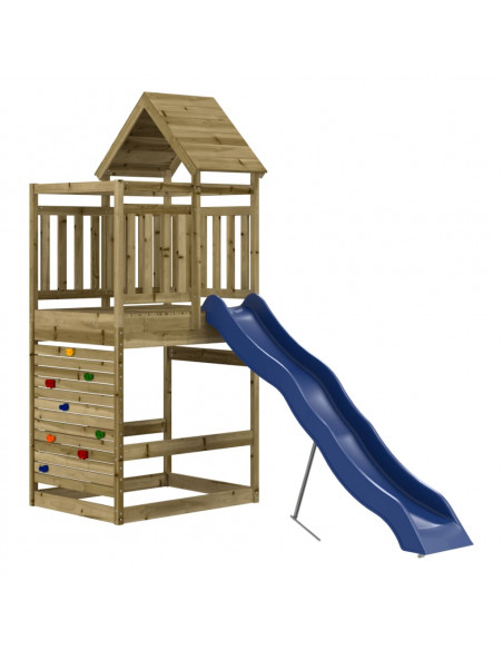 Set da Gioco da Esterno in Legno di Pino Impregnato