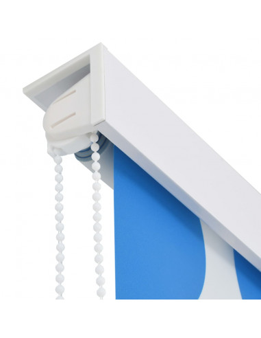 Tenda a Rullo per Doccia 120x240 cm con Motivo a Cerchi