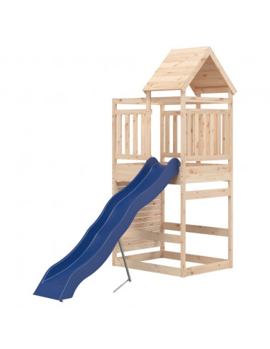 Set da Gioco da Esterno in Legno Massello di Pino