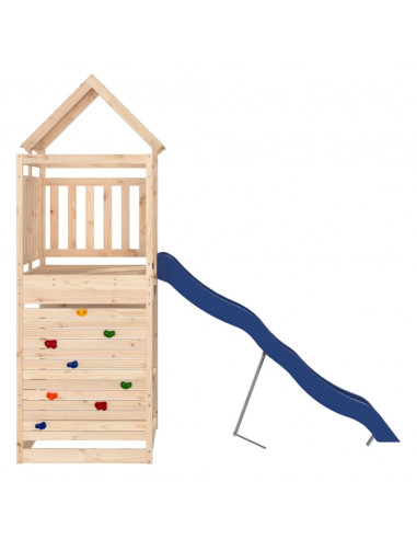 Set da Gioco da Esterno in Legno Massello di Pino