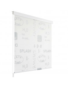 Tenda a Rullo per Doccia 140x240 cm Schizzi 2