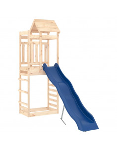 Set da Gioco da Esterno in Legno Massello di Pino 2