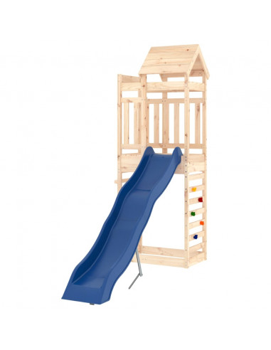 Set da Gioco da Esterno in Legno Massello di Pino