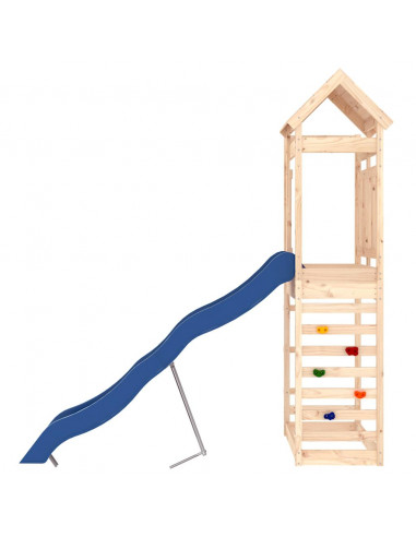 Set da Gioco da Esterno in Legno Massello di Pino