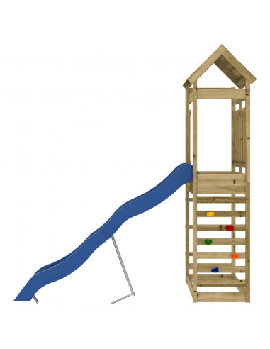 Set da Gioco da Esterno in Legno di Pino Impregnato