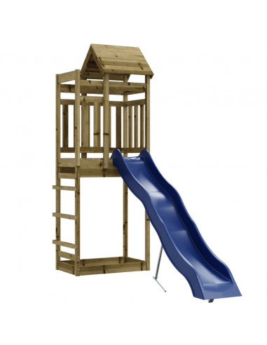 Set da Gioco da Esterno in Legno di Pino Impregnato