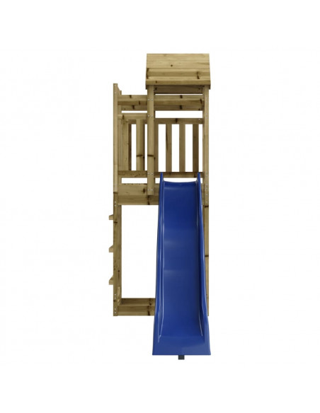 Set da Gioco da Esterno in Legno di Pino Impregnato