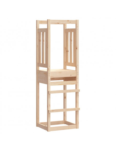 Torre da Gioco 53x46,5x169 cm in Legno Massello di Pino